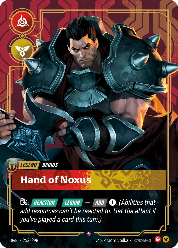 Darius - Hand of Noxus 253 - Riftbound League of Legends OGN kart görseli