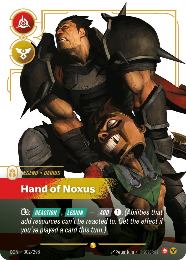 Darius - Hand of Noxus 302 - Riftbound League of Legends OGN kart görseli