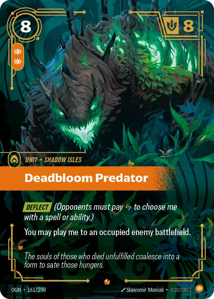Deadbloom Predator 161 - Riftbound League of Legends OGN kart görseli