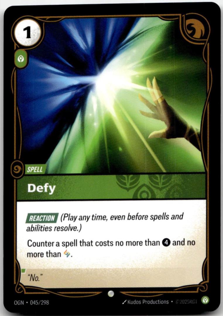 Defy 45 - Riftbound League of Legends OGN kart görseli