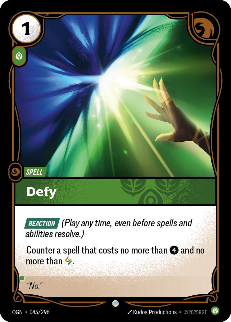 Defy 45 - Riftbound League of Legends OGN kart görseli