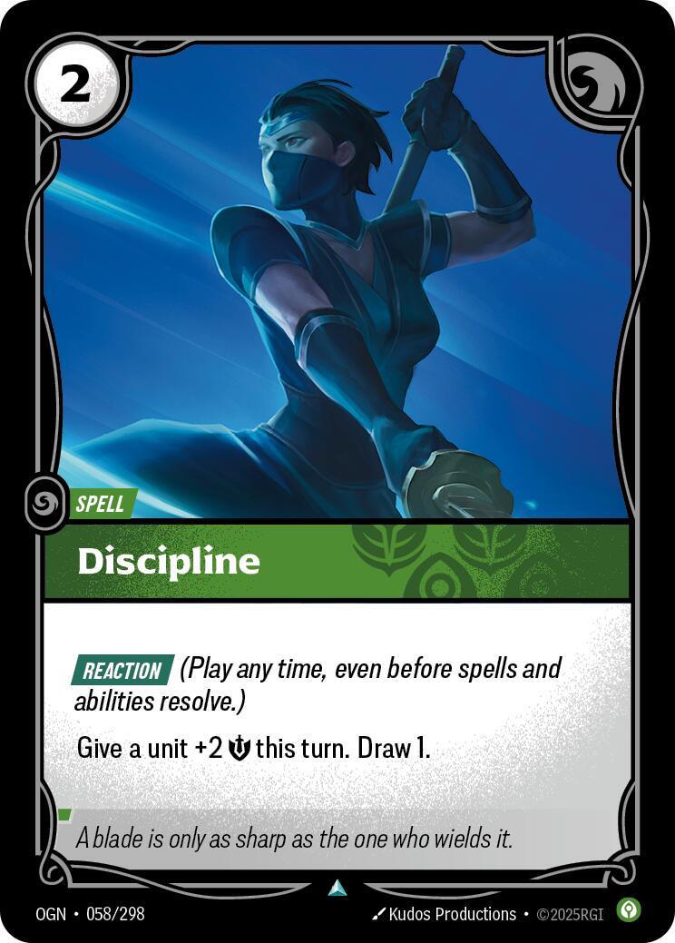 Discipline 58 - Riftbound League of Legends OGN kart görseli