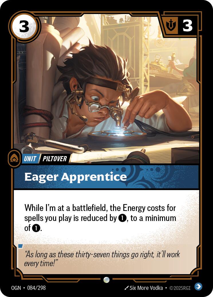 Eager Apprentice 84 - Riftbound League of Legends OGN kart görseli