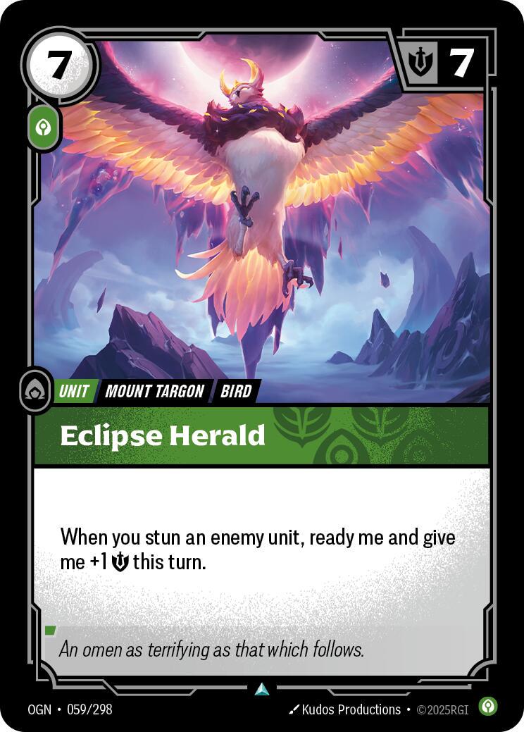 Eclipse Herald 59 - Riftbound League of Legends OGN kart görseli