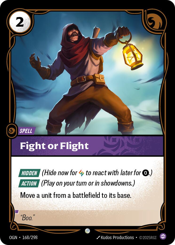 Fight or Flight 168 - Riftbound League of Legends OGN kart görseli