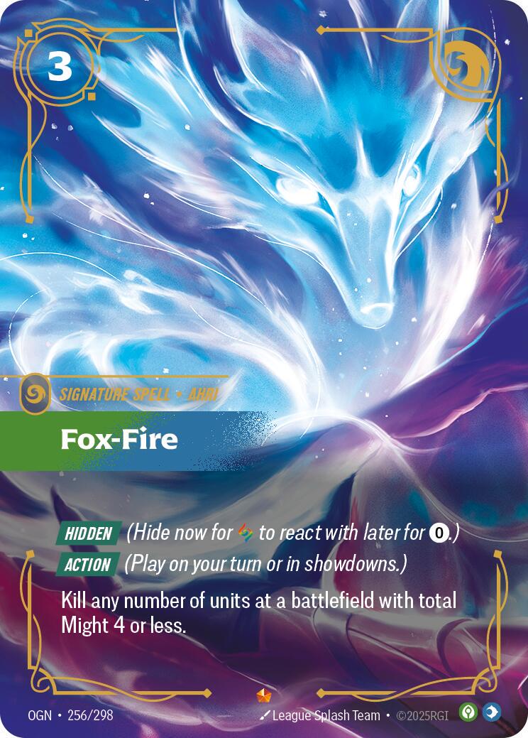 Fox-Fire 256 - Riftbound League of Legends OGN kart görseli