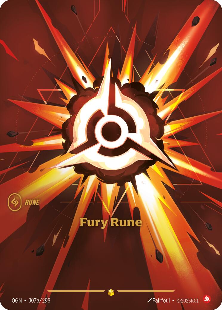 Fury Rune 7a - Riftbound League of Legends OGN kart görseli