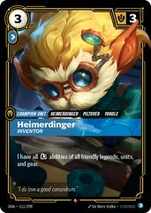Heimerdinger - Inventor 111 - Riftbound League of Legends OGN kart gorseli