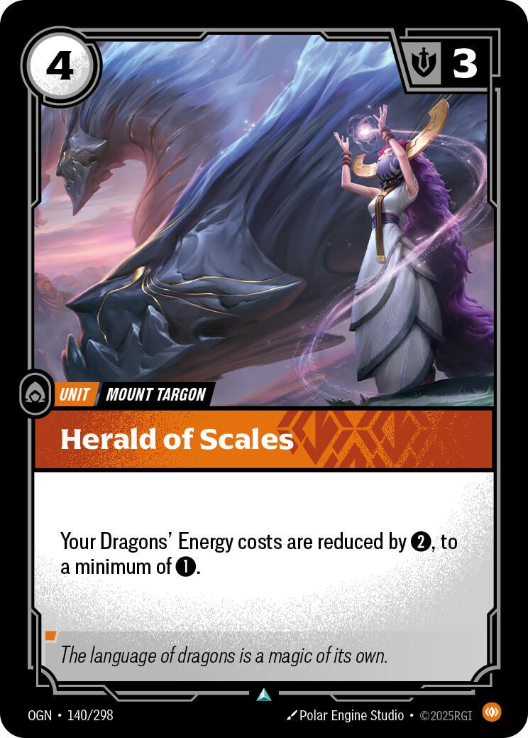 Herald of Scales 140 - Riftbound League of Legends OGN kart görseli