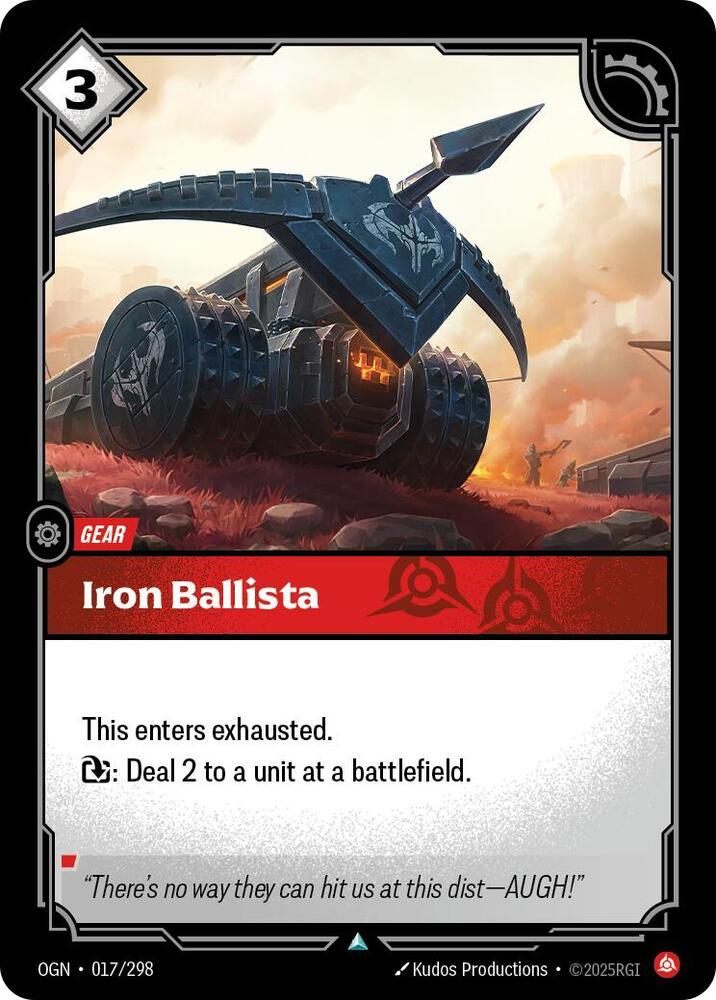 Iron Ballista 17 - Riftbound League of Legends OGN kart görseli