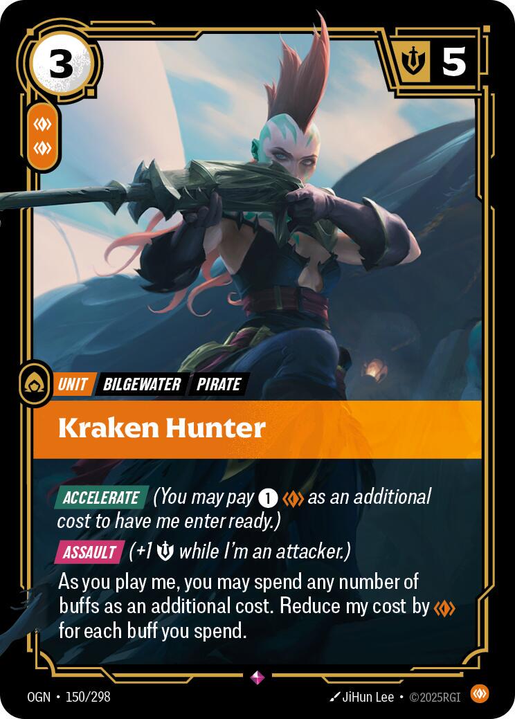 Kraken Hunter 150 - Riftbound League of Legends OGN kart görseli