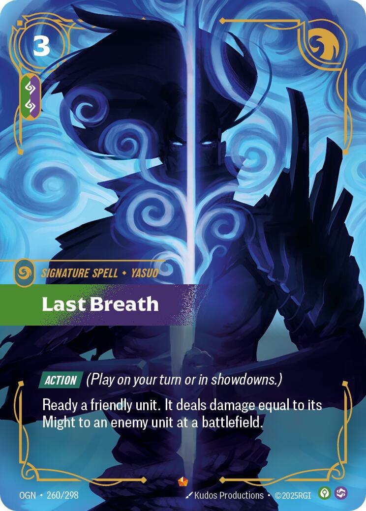 Last Breath 260 - Riftbound League of Legends OGN kart görseli
