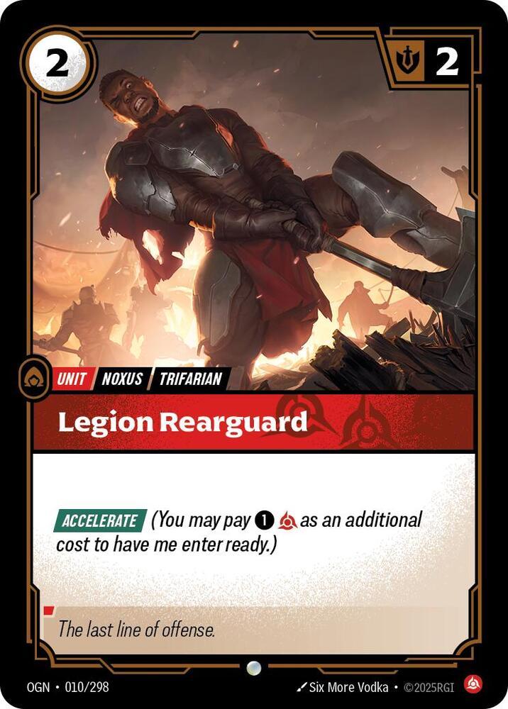 Legion Rearguard 10 - Riftbound League of Legends OGN kart görseli