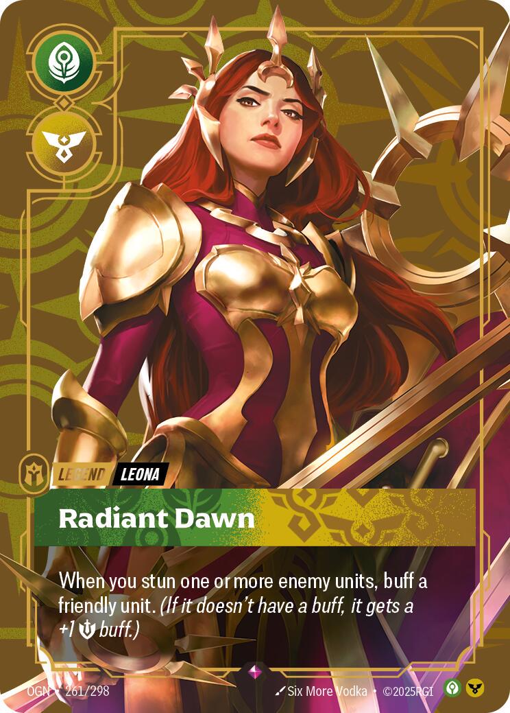 Leona - Radiant Dawn 261 - Riftbound League of Legends OGN kart görseli
