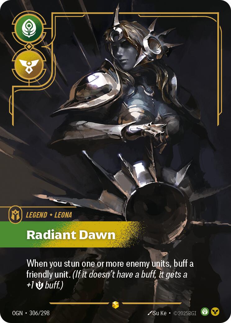 Leona - Radiant Dawn 306 - Riftbound League of Legends OGN kart görseli