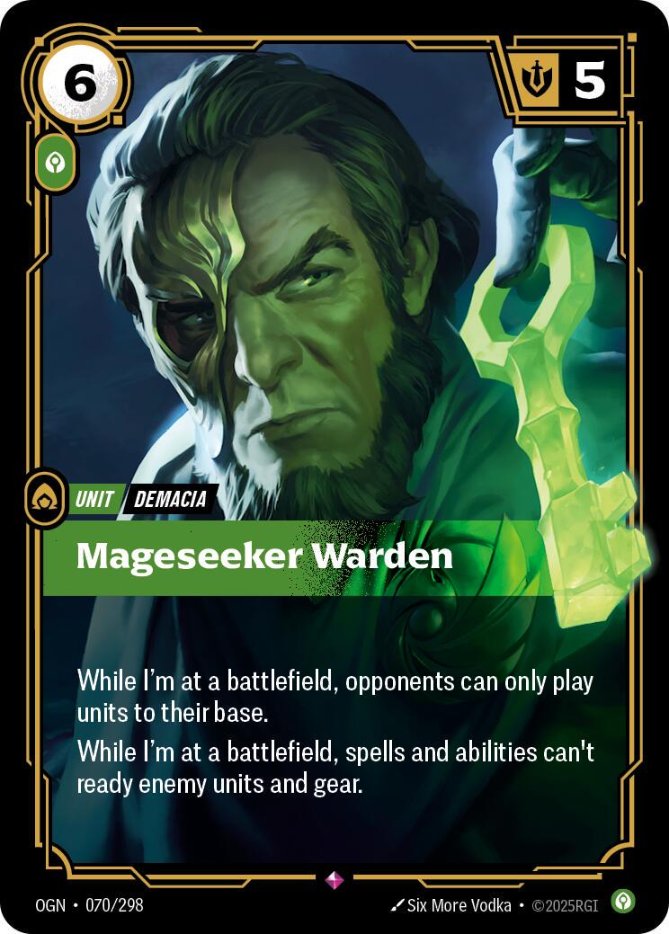 Mageseeker Warden 70 - Riftbound League of Legends OGN kart görseli