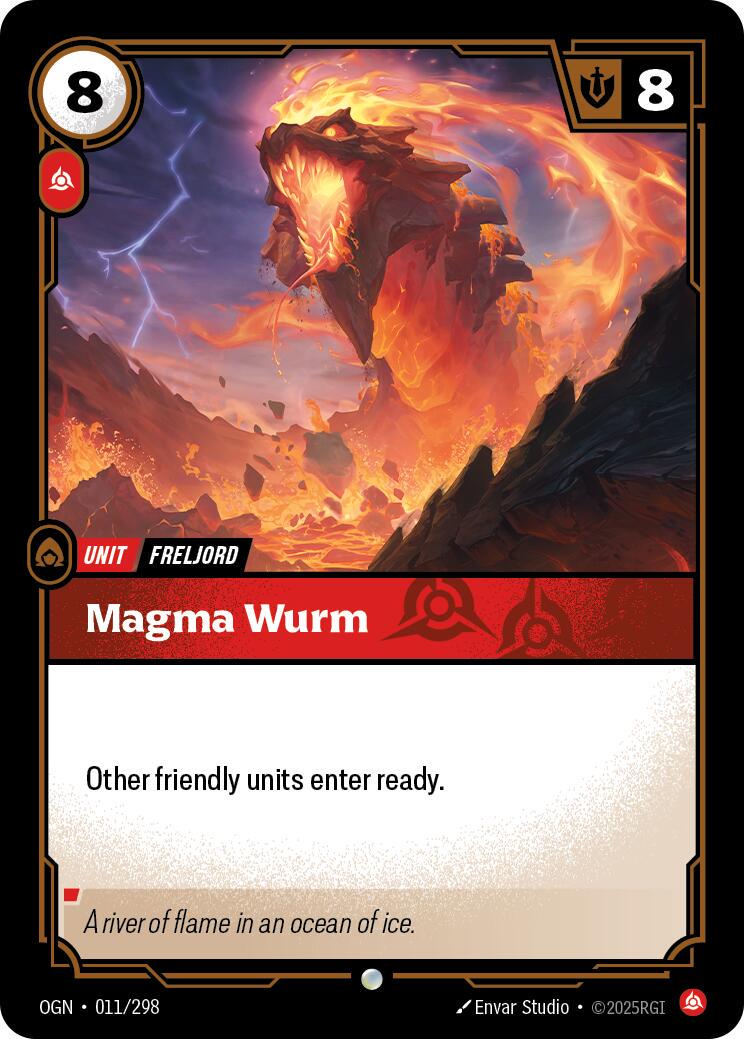 Magma Wurm 11 - Riftbound League of Legends OGN kart görseli