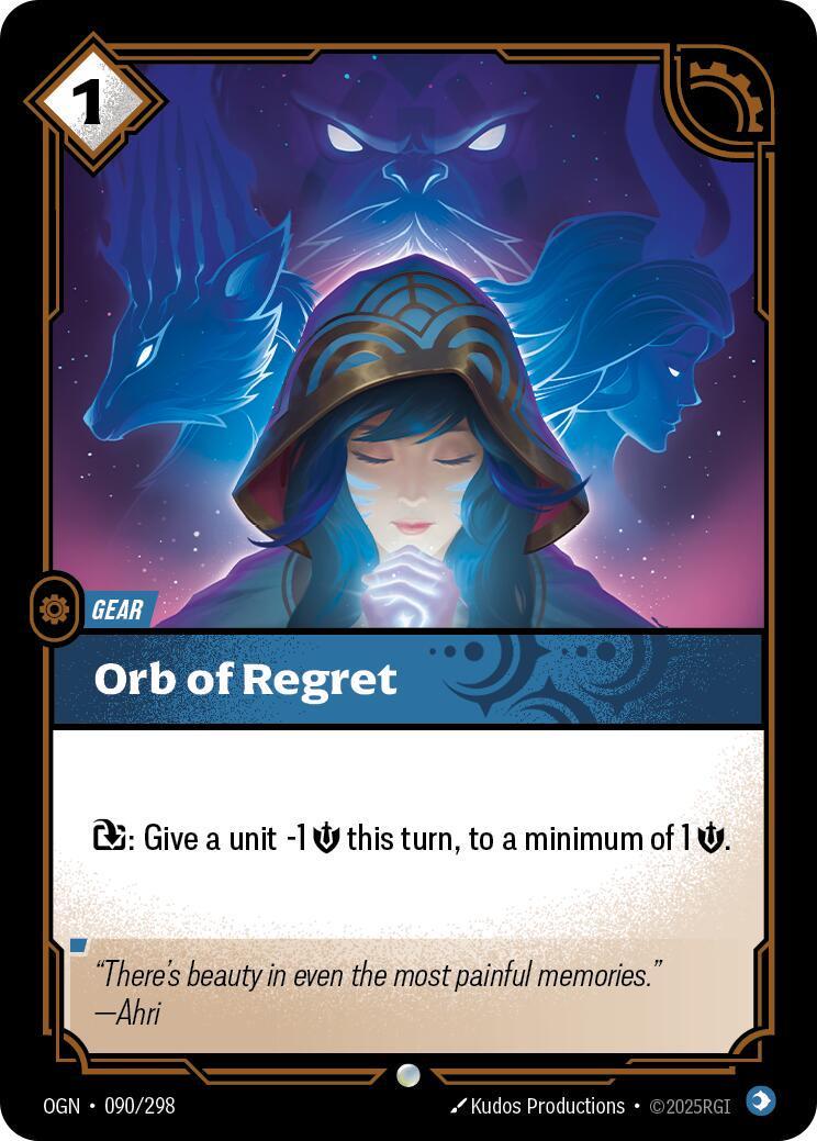 Orb of Regret 90 - Riftbound League of Legends OGN kart görseli