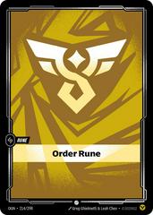 Order Rune 214 - Riftbound League of Legends OGN kart gorseli