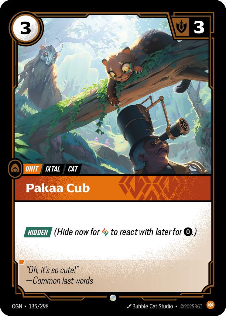 Pakaa Cub 135 - Riftbound League of Legends OGN kart görseli