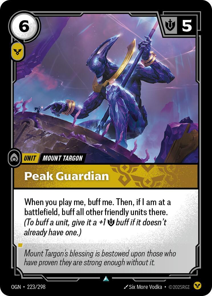 Peak Guardian 223 - Riftbound League of Legends OGN kart görseli