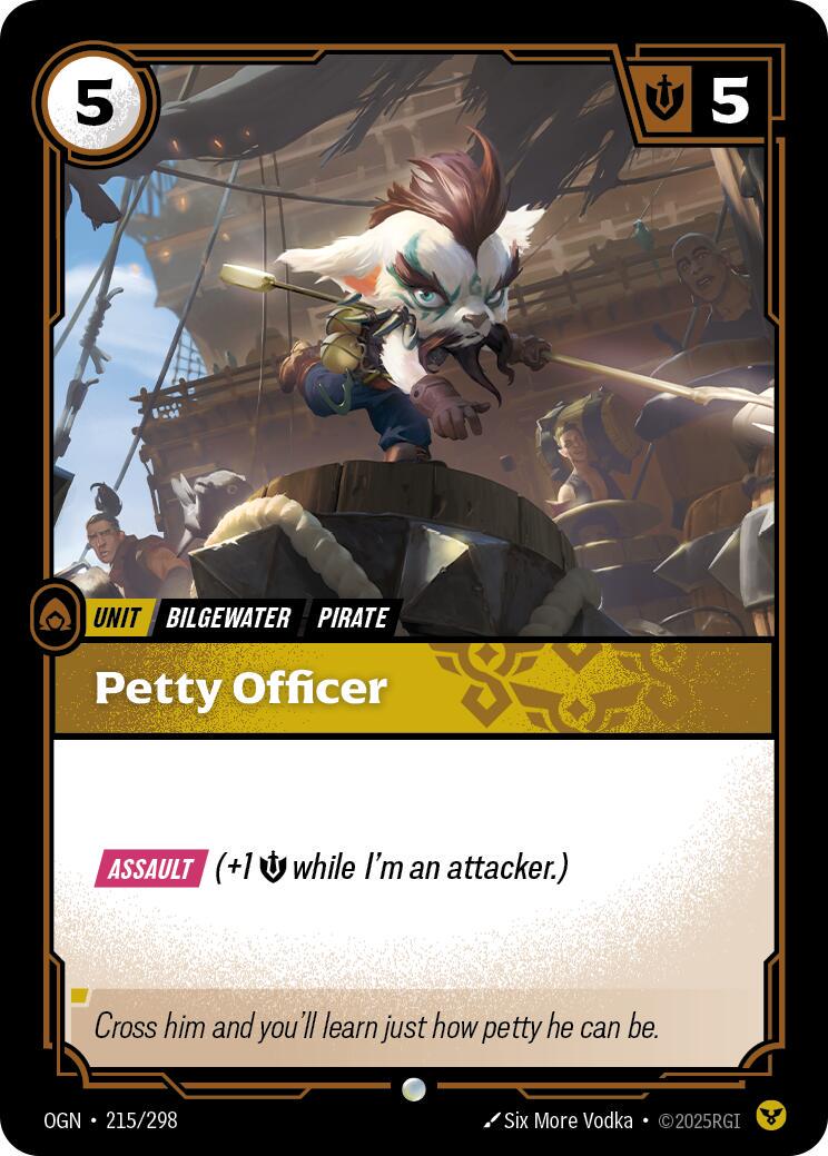 Petty Officer 215 - Riftbound League of Legends OGN kart görseli