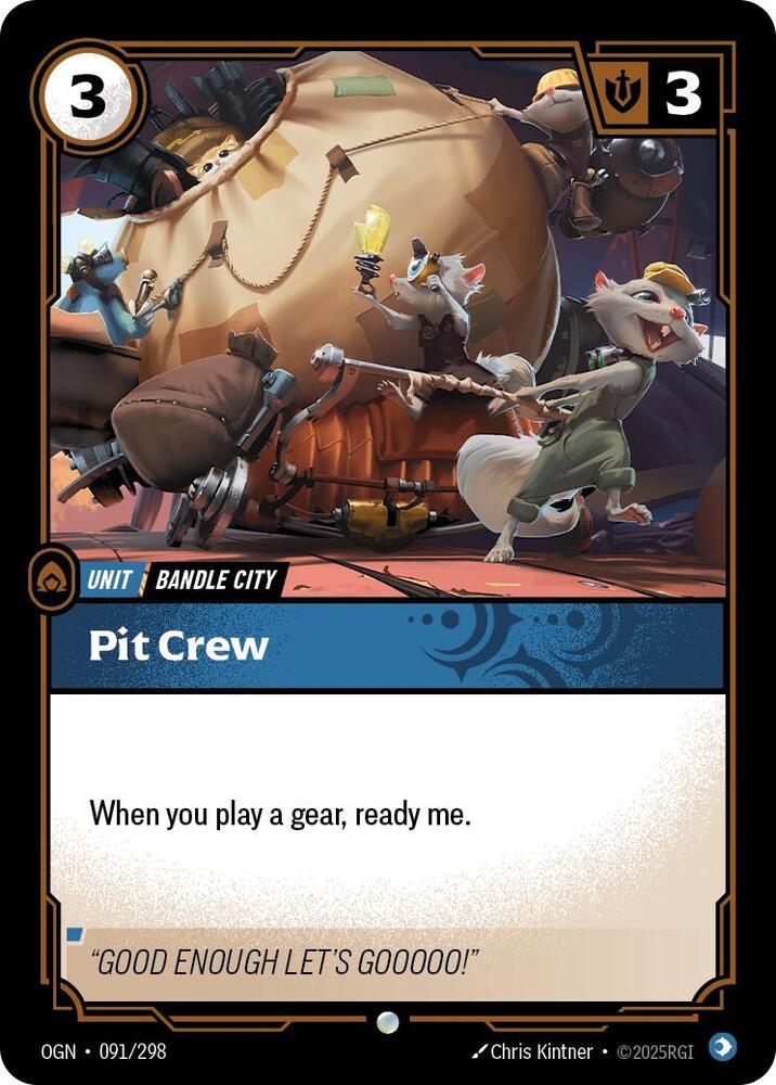 Pit Crew 91 - Riftbound League of Legends OGN kart görseli