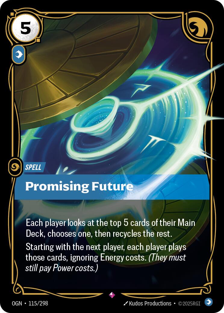 Promising Future 115 - Riftbound League of Legends OGN kart görseli
