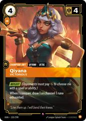 Qiyana - Victorious 155 - Riftbound League of Legends OGN kart gorseli