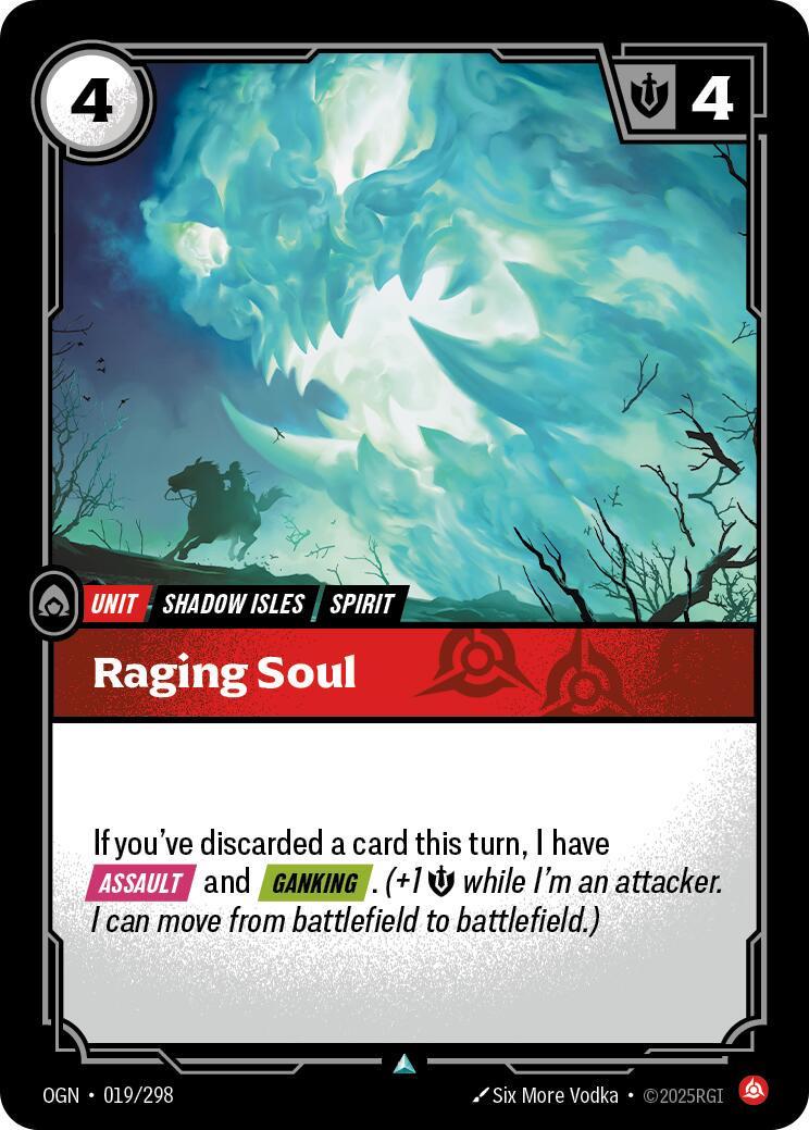 Raging Soul 19 - Riftbound League of Legends OGN kart görseli