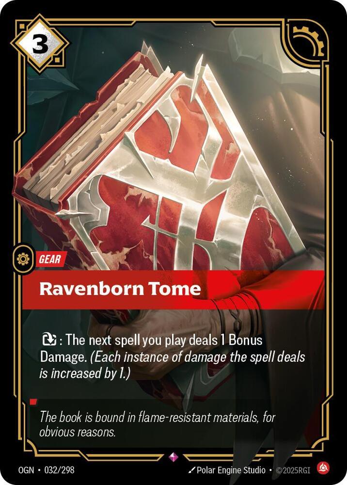 Ravenborn Tome 32 - Riftbound League of Legends OGN kart görseli