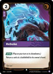 Rebuke 172 - Riftbound League of Legends OGN kart gorseli