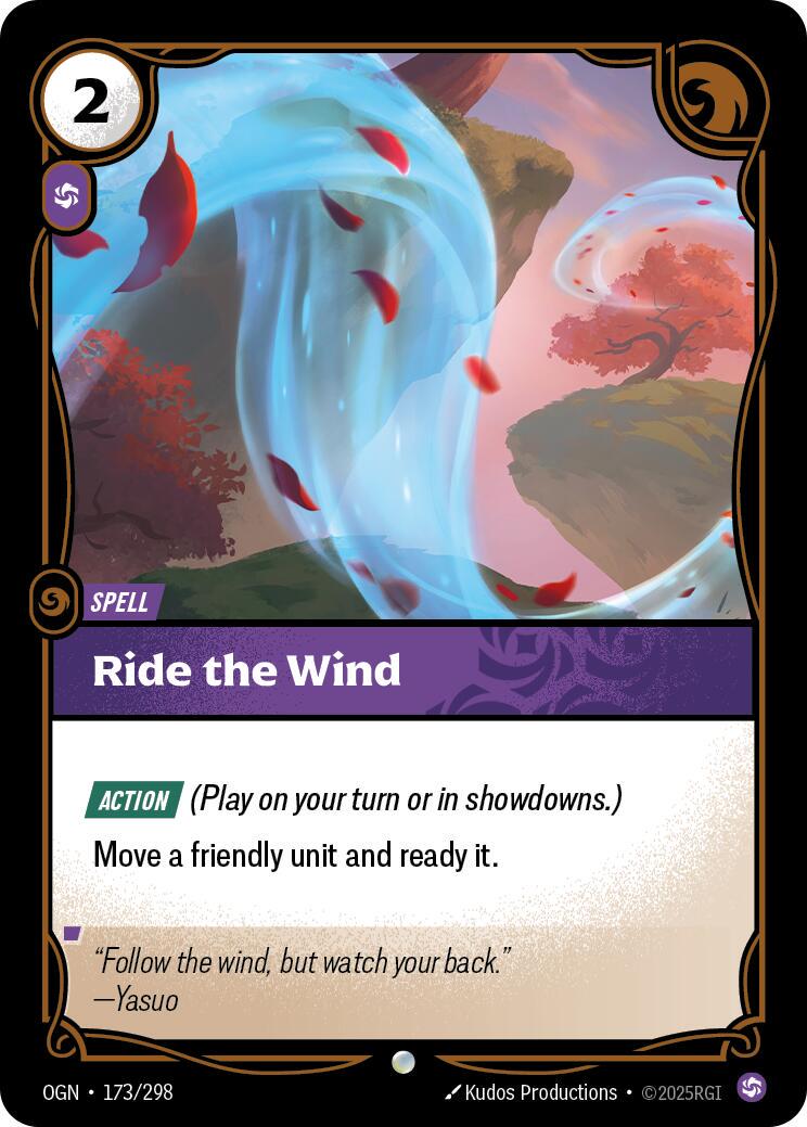 Ride The Wind 173 - Riftbound League of Legends OGN kart görseli