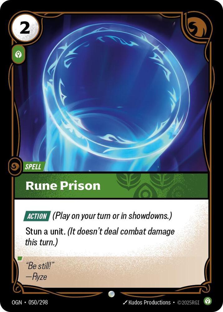 Rune Prison 50 - Riftbound League of Legends OGN kart görseli