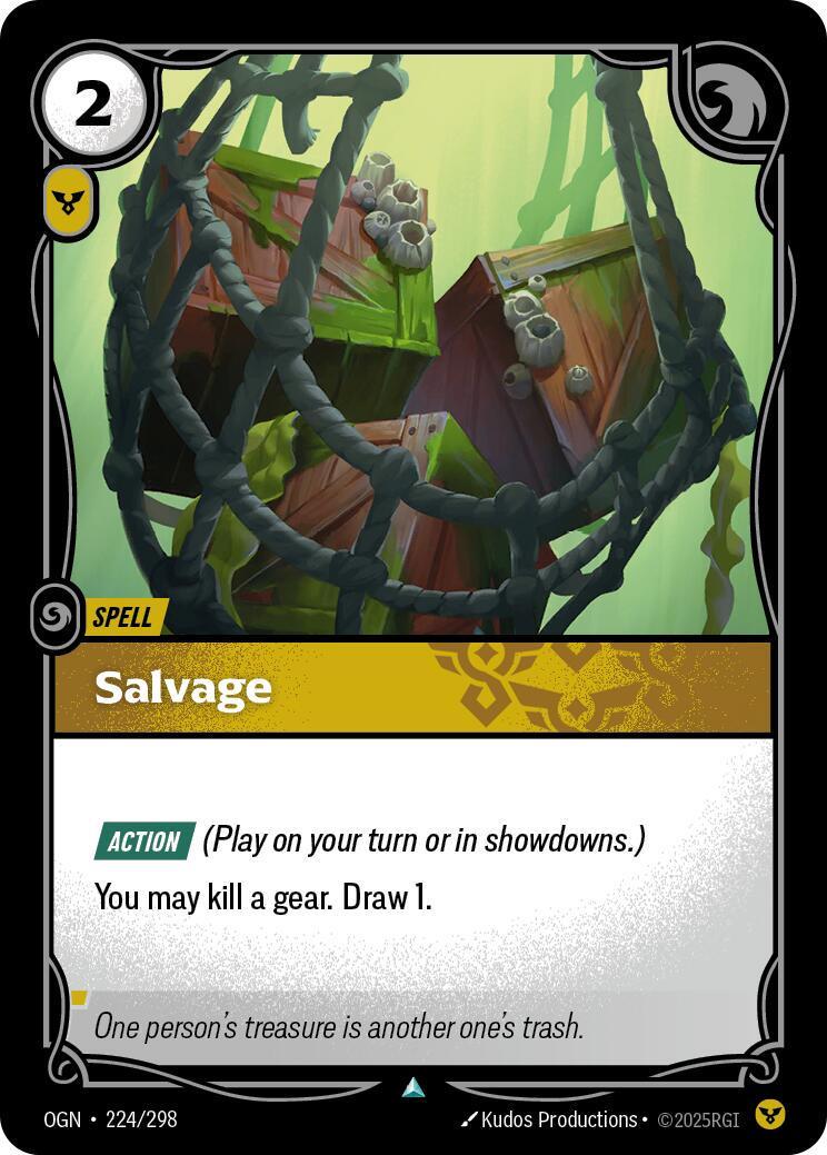 Salvage 224 - Riftbound League of Legends OGN kart görseli