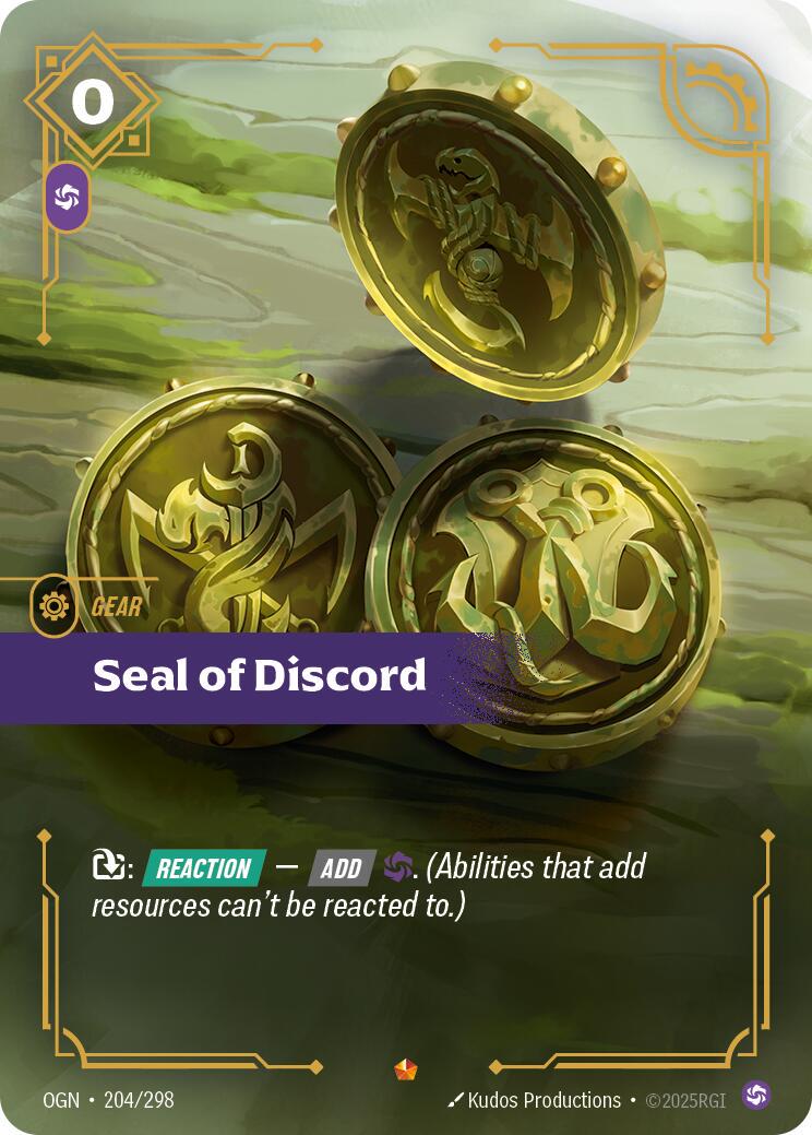 Seal of Discord 204 - Riftbound League of Legends OGN kart görseli