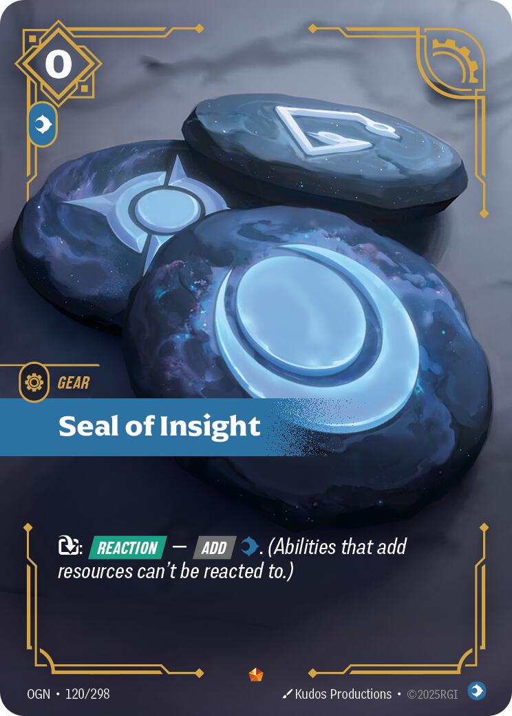 Seal of Insight 120 - Riftbound League of Legends OGN kart görseli