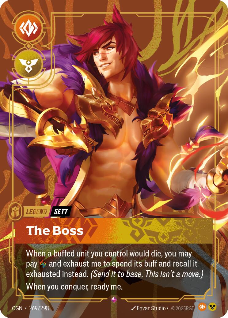 Sett - The Boss 269 - Riftbound League of Legends OGN kart görseli