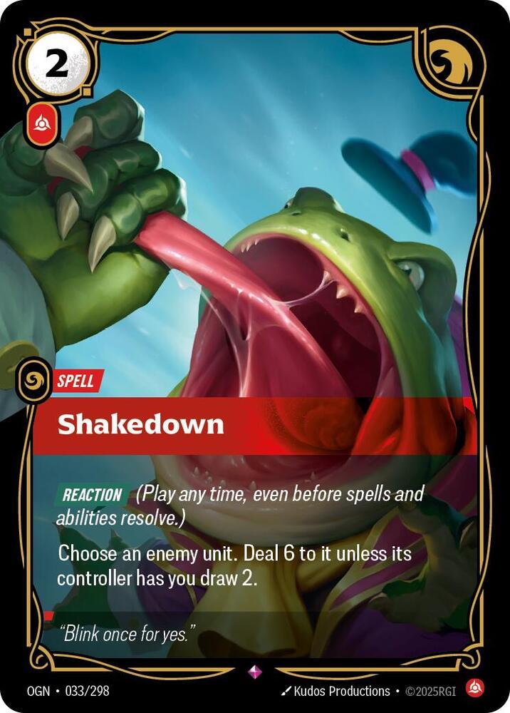 Shakedown 33 - Riftbound League of Legends OGN kart görseli