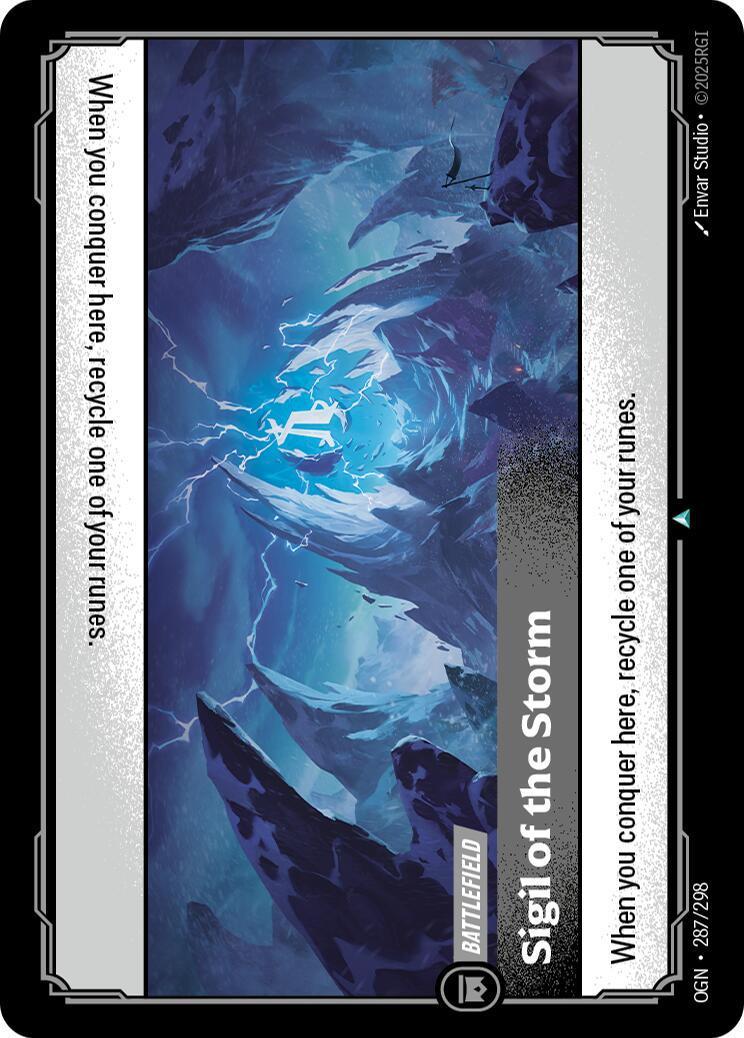 Sigil of the Storm 287 - Riftbound League of Legends OGN kart görseli