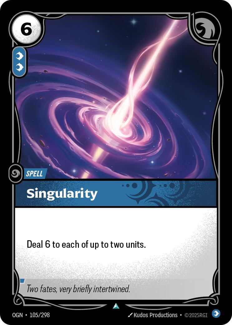 Singularity 105 - Riftbound League of Legends OGN kart görseli