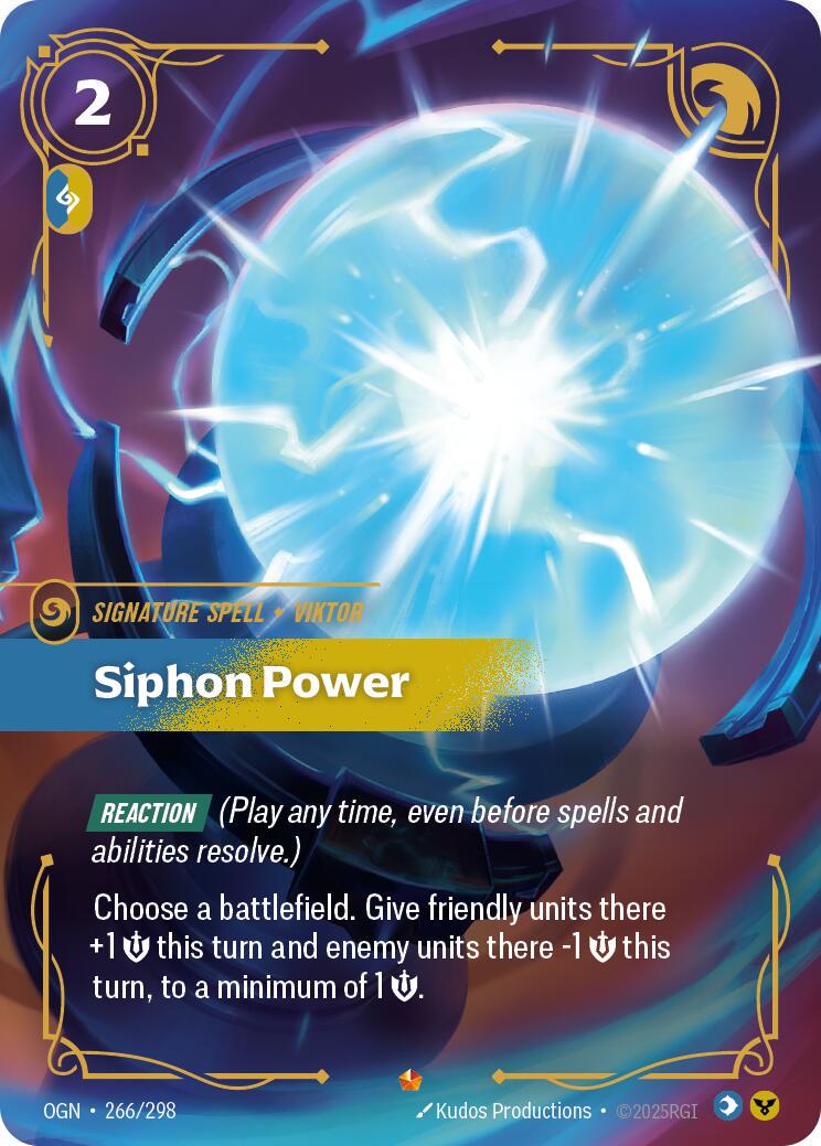 Siphon Power 266 - Riftbound League of Legends OGN kart görseli