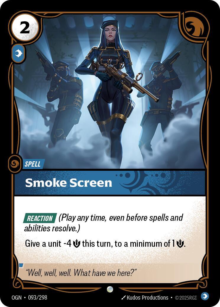 Smoke Screen 93 - Riftbound League of Legends OGN kart görseli