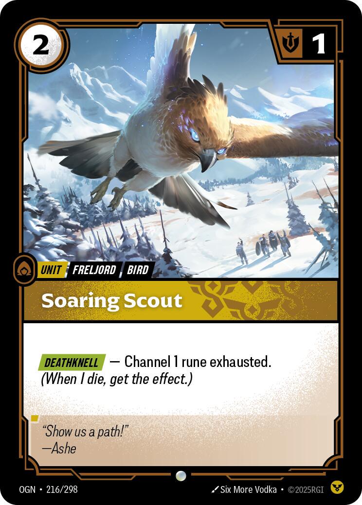 Soaring Scout 216 - Riftbound League of Legends OGN kart görseli