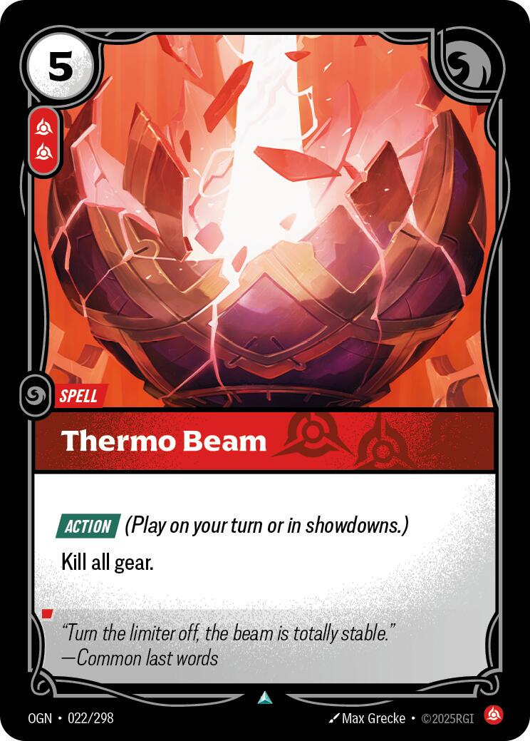 Thermo Beam 22 - Riftbound League of Legends OGN kart görseli