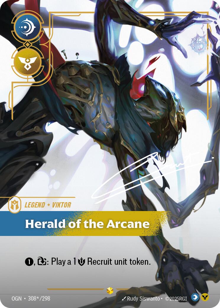Viktor - Herald of the Arcane 308 - Riftbound League of Legends OGN kart görseli