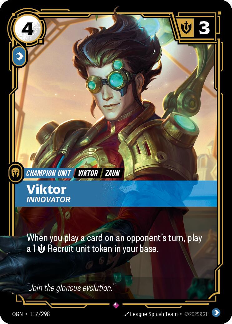 Viktor - Innovator 117 - Riftbound League of Legends OGN kart görseli