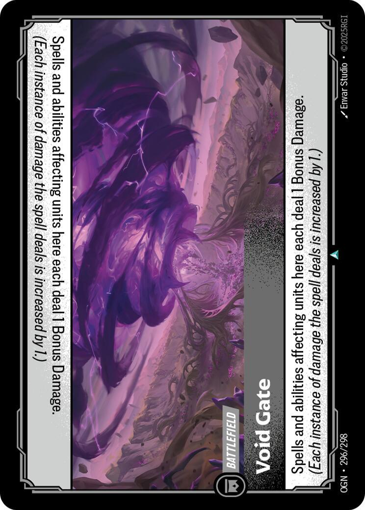 Void Gate 296 - Riftbound League of Legends OGN kart görseli