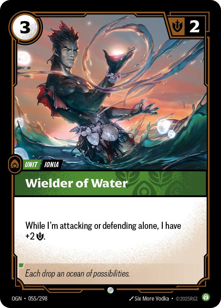 Wielder of Water 55 - Riftbound League of Legends OGN kart görseli