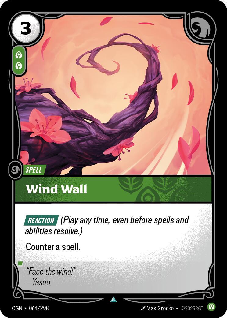 Wind Wall 64 - Riftbound League of Legends OGN kart görseli